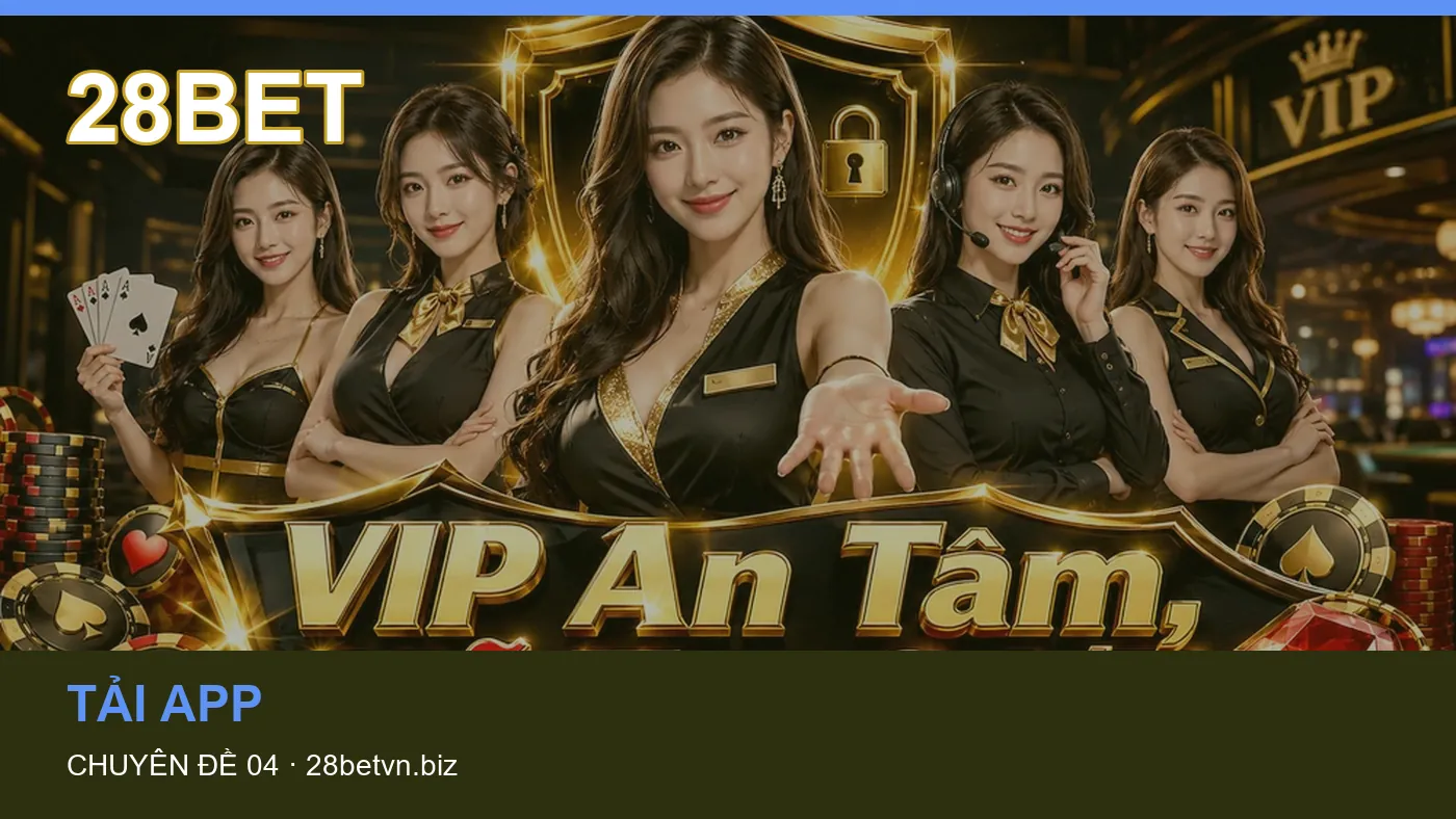 Đối chiếu nguồn và thời điểm cập nhật trong Tải app của 28BET